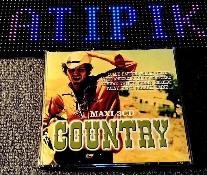 🥇 Maxi 3CD Country  60 légendaires - Dolly Parton, Kenny Rogers.